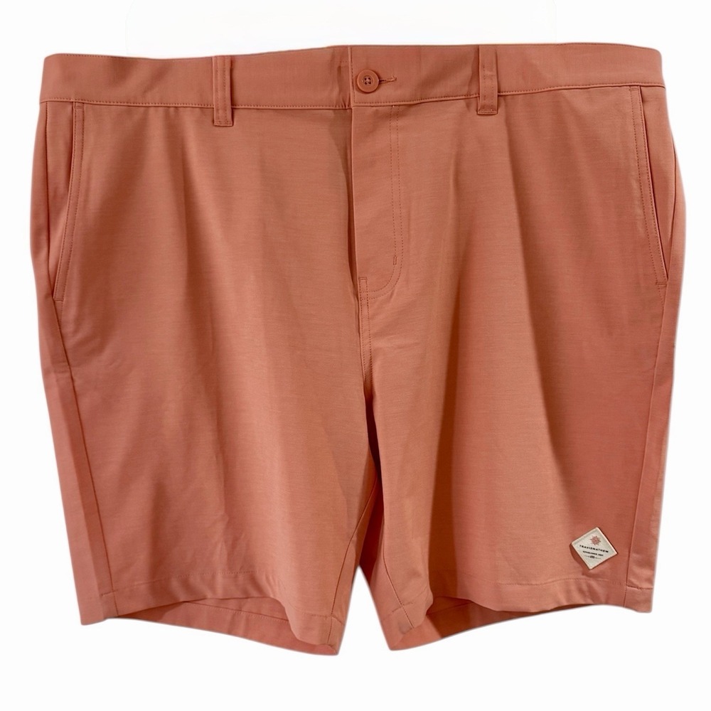 Travis Mathew Tech Chino Shorts Mens 42 Pink Terra Cota Performance‎ Golf New